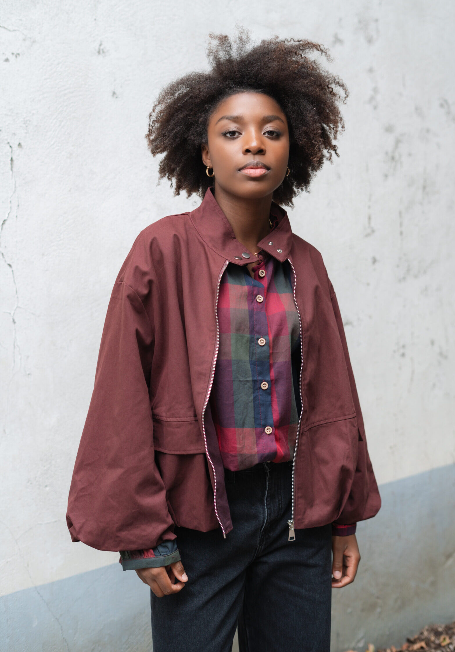 Burgundy viral jacket