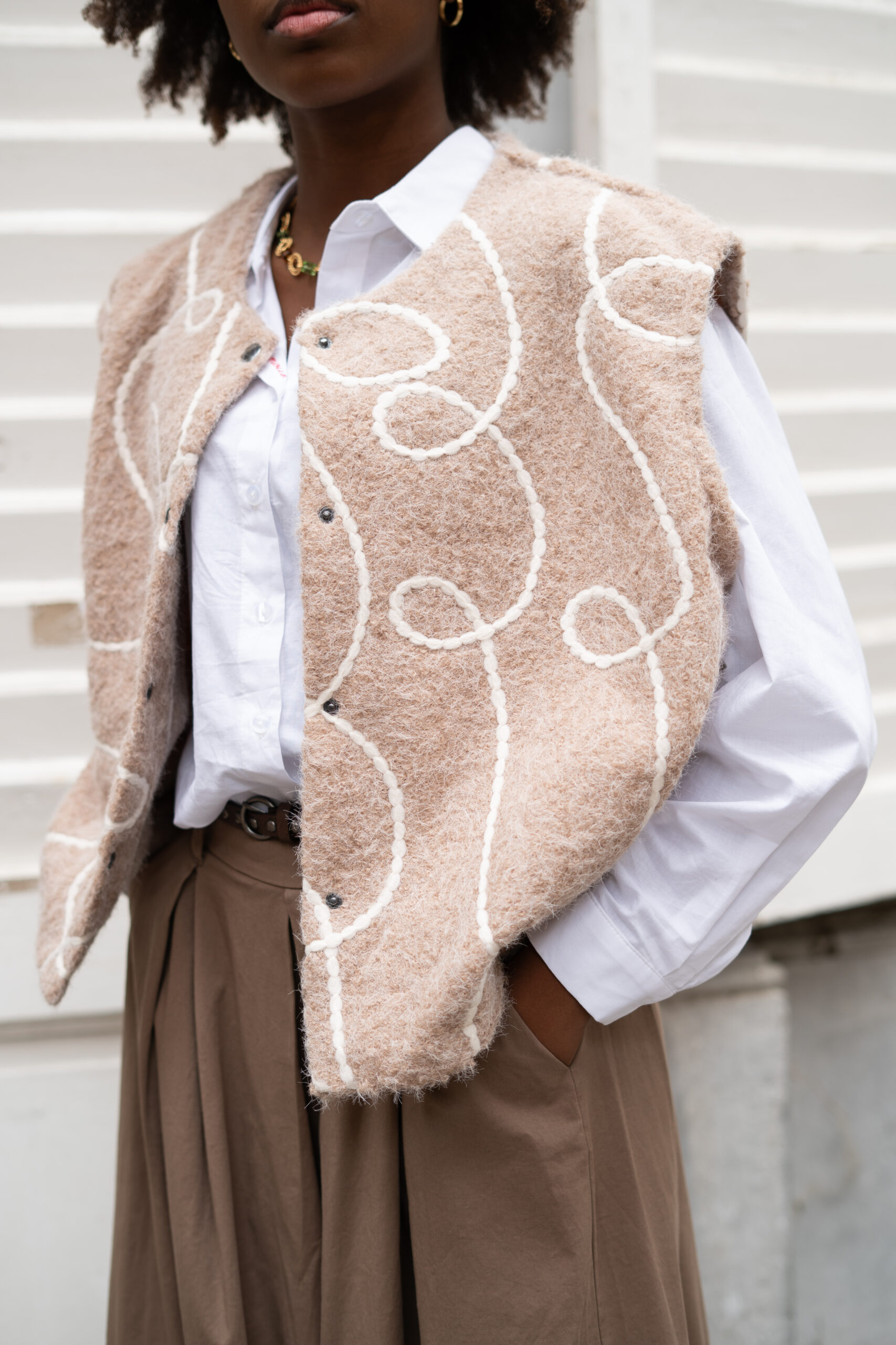 Beige cardigan