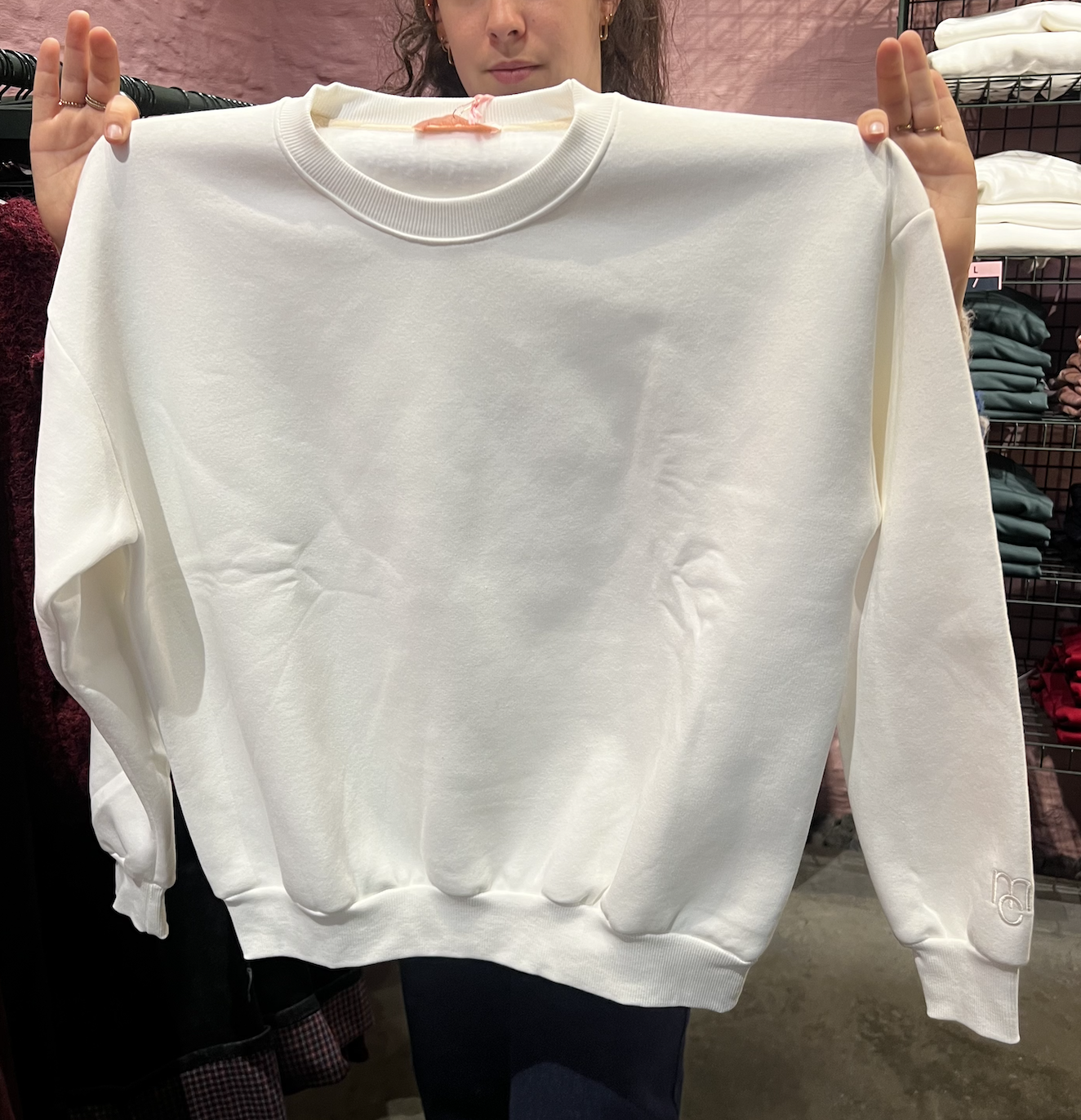 MC cosy sweater white